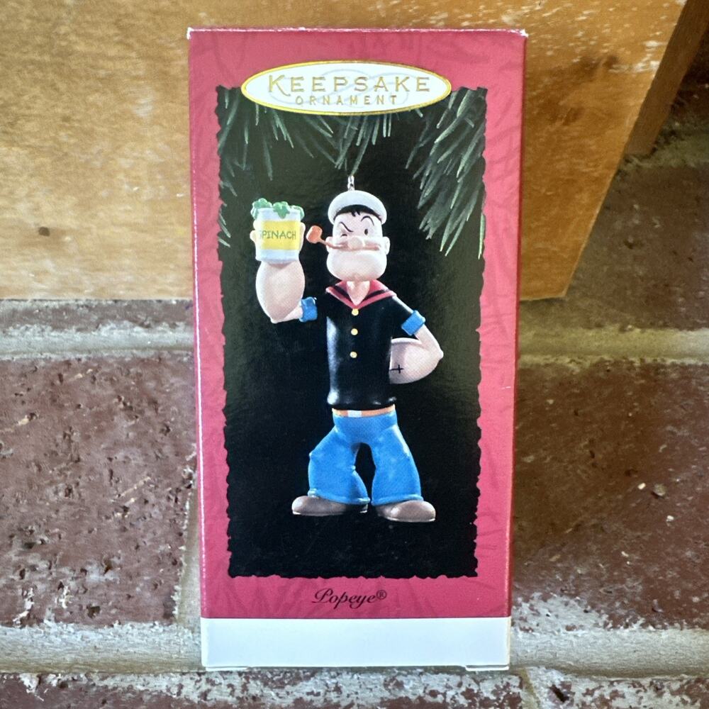 Hallmark Keepsake Ornament Popeye Sailor Spinach 1994 Vintage Christmas